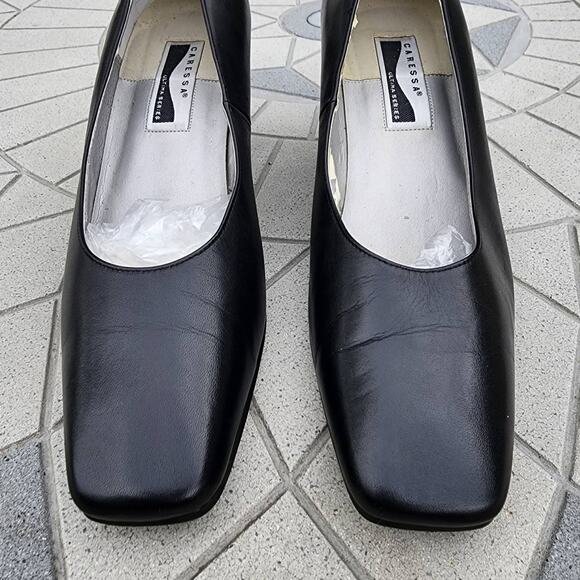 Caressa Classic Leather Comfort Pumps Heels 8.5W - Picture 4 of 13